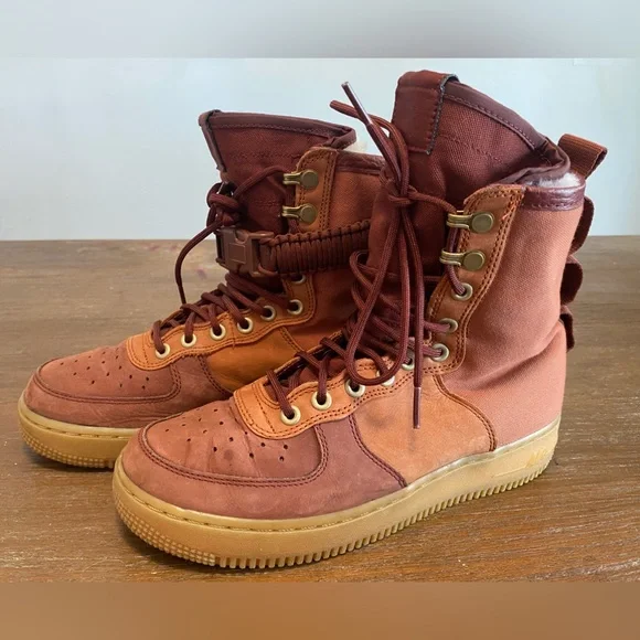 Nike | Shoes | Nike Sf Af Air Force One Premium Dark Russet  display picture 3